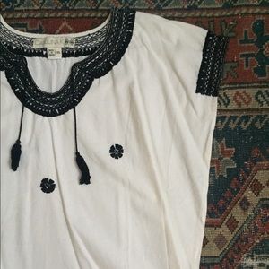 Carolina K Cream Oaxacan Top
